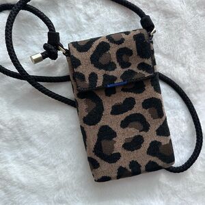 Rothy's Brown and Black Patterned Crossbody Bag